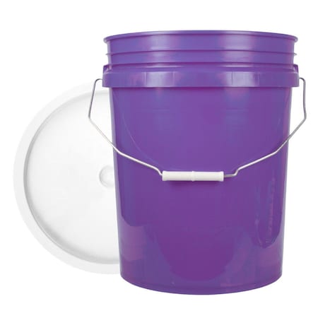 World Enterprises Round Bucket Set  Purple and White 5PPL,345WHY